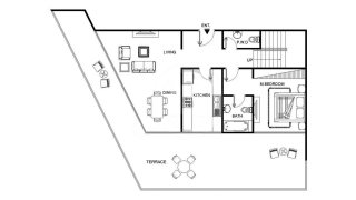 Apartment floor plan, 3 bedrooms in SOHO SQUARE No. 11017